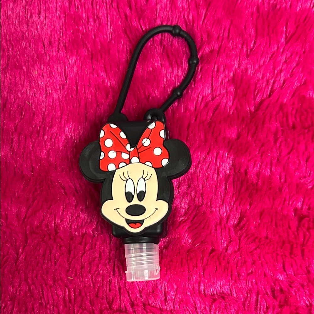 Minnie Mouse Hand Sanitizer Holder With Hand Sanitizer  Red And Black